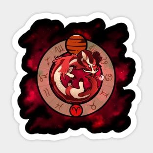 Zodiac Dragons: Aries Sticker